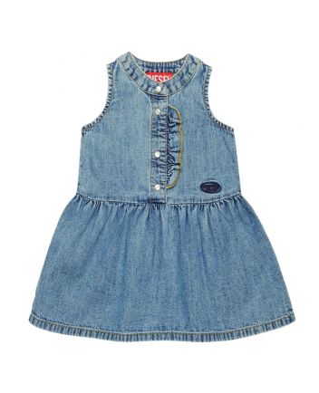 Baby Girls Blue Dasty Denim Dress
