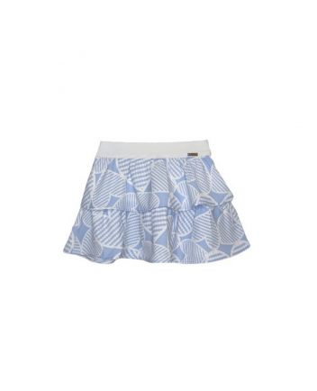 Girls Blue Polyester Skirt