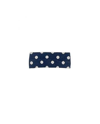 Midnight Blue Polka HairBand