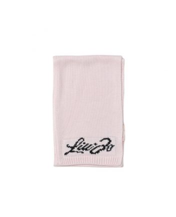 Girls Pink Logo Print Scarves