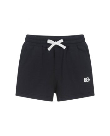Boys Navy Blue Cotton Jersey Shorts