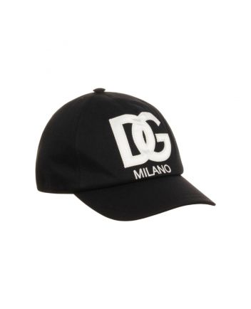 Unisex Black DG Milano Cotton Cap