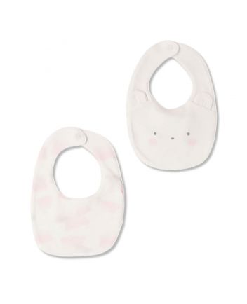 Baby Girls Pink Tie & Dye Set Of Two Bibs