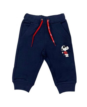 Boys Blue Logo-Print Trousers