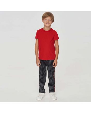 Checked Knitted Trousers