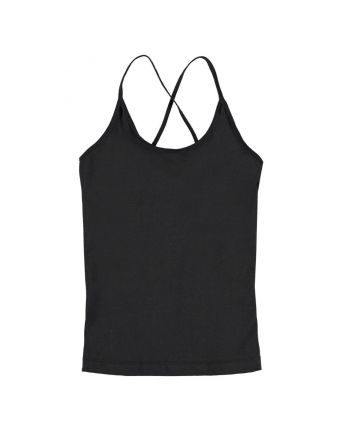 Girls Janis Black Strap Top