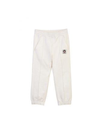 Baby Girls Ivory Elasticated Hem Logo Jogger