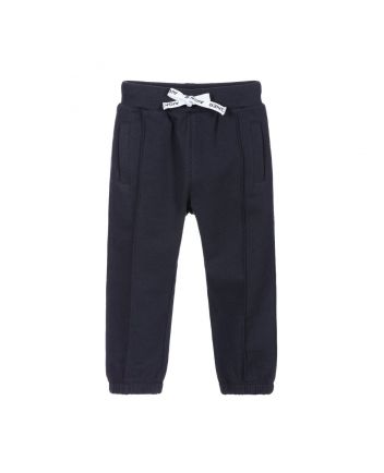 Baby Boy Navy Blue Cotton Joggers