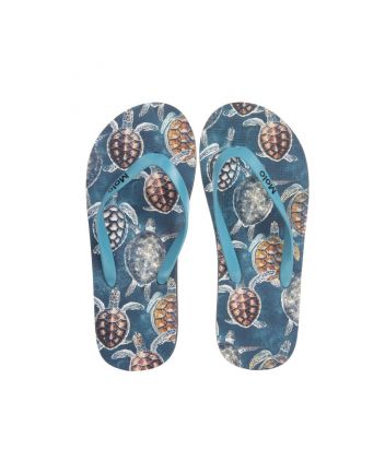 Teen Blue Turtle Flip Flops