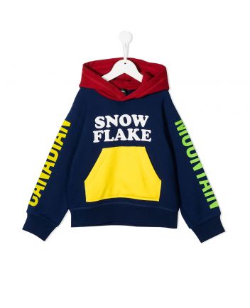 Colour-Block Logo Hoodie