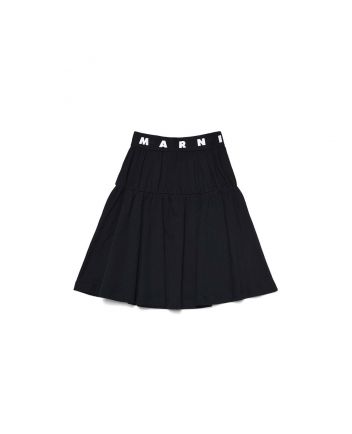 Black Skirt With Maxi Flounce