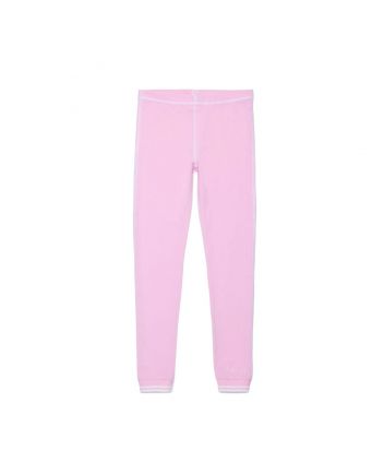 Girls Pink Stretch Jersey Cotton Leggings