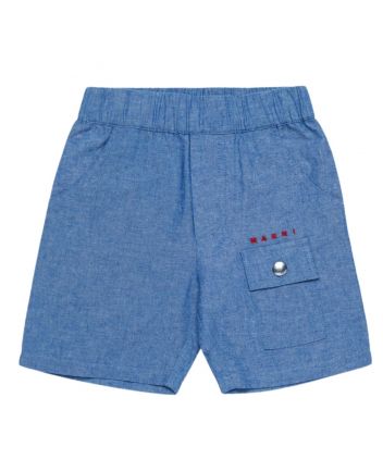 Baby Boys Blue Chambray Shorts