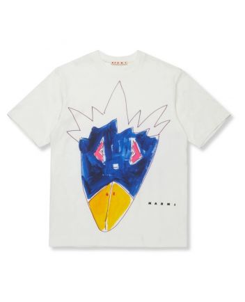 Boys Ivory Graphic-Print T-shirt