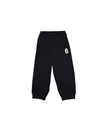Black fleece pants with vents
