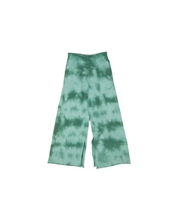 Girls Green Tie-Dye Wide Leg Trouser