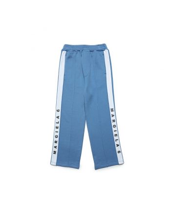 Kids Blue Logo-Print Trouser