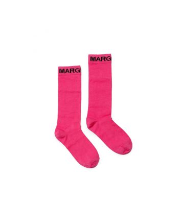 Girls Pink Cotton Blend Socks