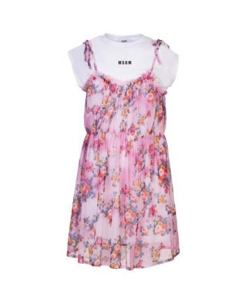 Teen Floral Print Cotton Dress