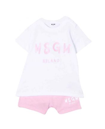 Logo Print Shorts Set