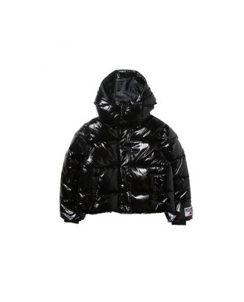 Girls Black Puffer Jacket