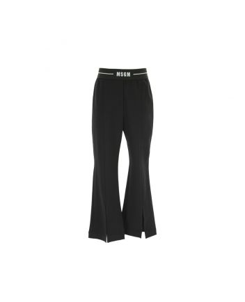 Girls Black Logo Trousers