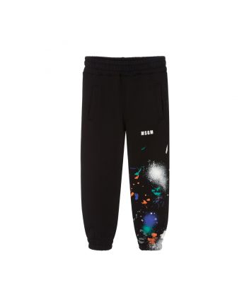 Boys Black Logo Joggers