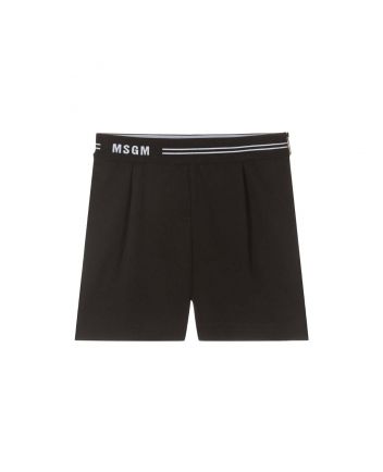 Girls Black Logo Shorts