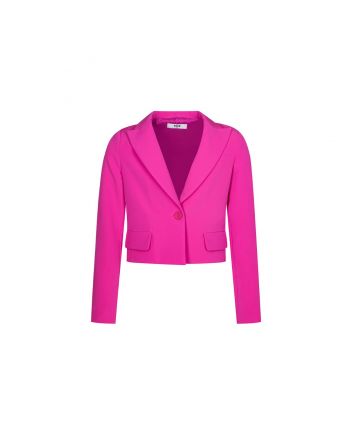 Girls Pink & Black Heart Blazer