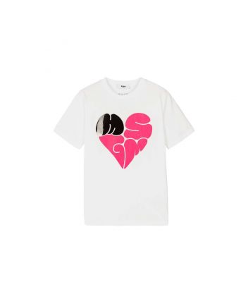 Girls White Heart Logo T-Shirt
