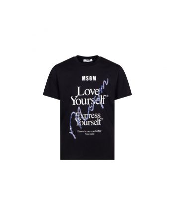 Girls Black Love Yourself T-Shirt