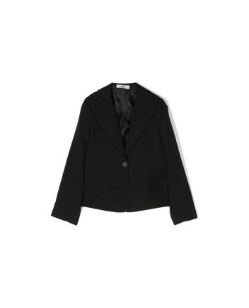 Girls Black Single Breasted Blazer