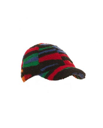 Boys Multi Color Logo Patch Fleece Cap