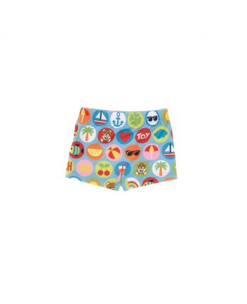Boys Blue Logo Swim Shorts