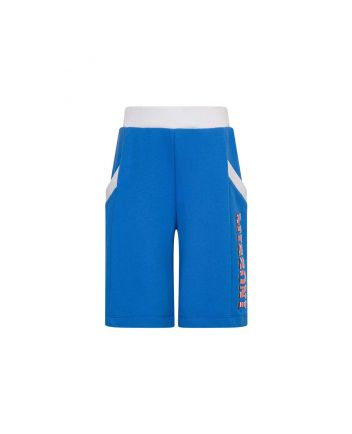 Boys Blue Logo-Print Cotton Shorts