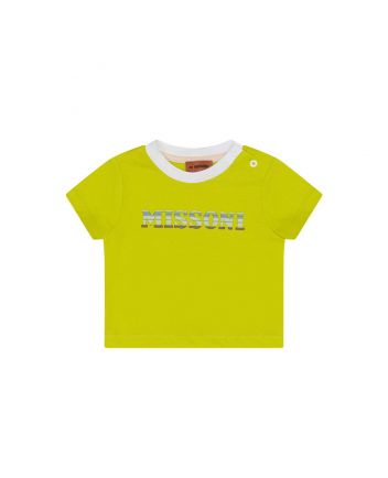 Baby Unisex Green Logo-Print T-Shirt