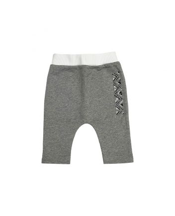 Baby Unisex Grey Cotton Jogger
