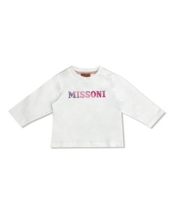Baby Girls White Long-Sleeve T-Shirt