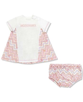 Baby Girls Logo-Print Cotton Dress Set