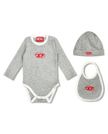 Baby Unisex Grey Romper ( Set Of 3 )
