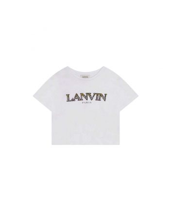 Girls White Half Sleeves T-Shirt