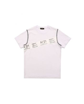 Logo-Tape Crew Neck T-shirt