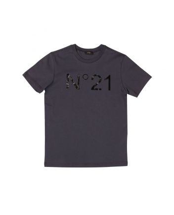 N ° 21 Cotton T-shirt With Big Logo
