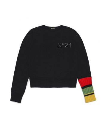 Girls Rhinestone Logo Jumper