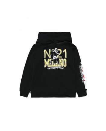 Black-Hooded-Sweatshirt-With-College-Style-Print