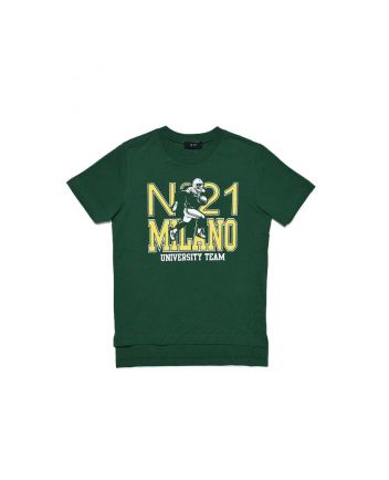 N21 Logo Print Cotton T-Shirt