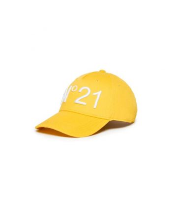 Unisex Yellow Logo-Print Baseball Cap