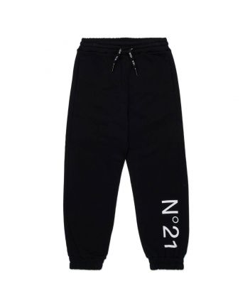 Unisex Black Logo-Print Joggers