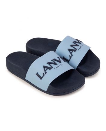 Navy Blue Logo Slipper