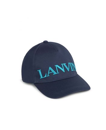 Boys Navy Blue Logo-Embroidered Baseball Cap